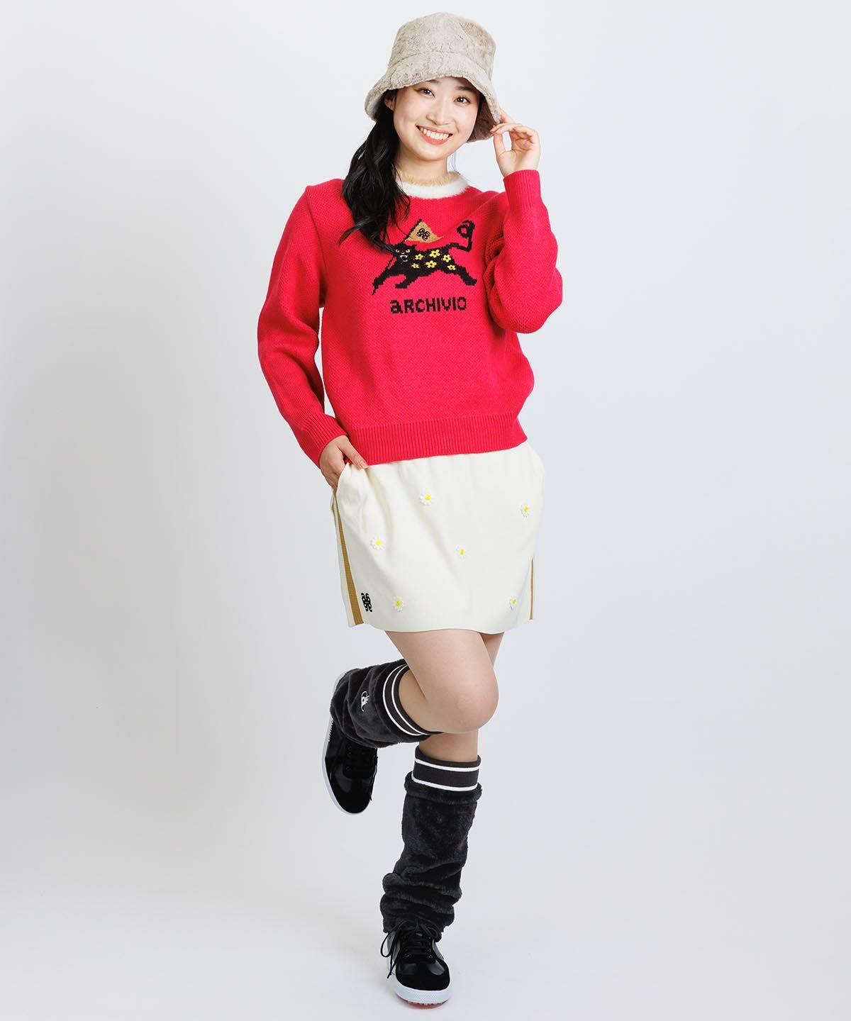 黒ヒョウジャガードニット|アルチビオ - ゴルフウェアや婦人服通販