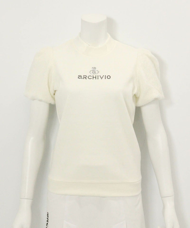 袖ファー切替プルオーバー(ホワイト)前