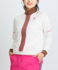 モデル着用画像(ホワイト×ブラウン)