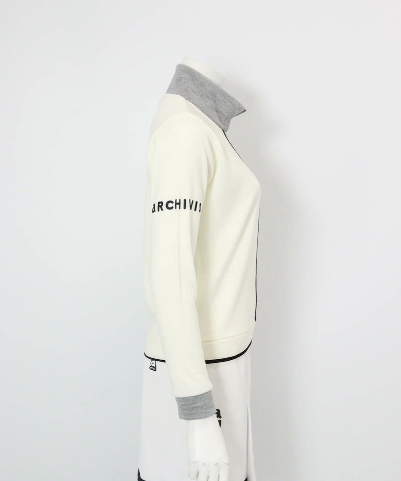 フロントラインニットソー(ホワイト×グレー)横