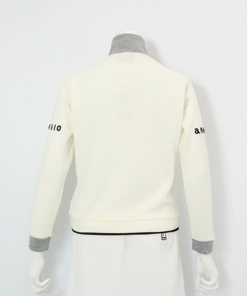 フロントラインニットソー(ホワイト×グレー)後ろ