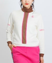 モデル着用画像(ホワイト×ブラウン)