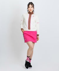 モデル着用画像(ホワイト×ブラウン)