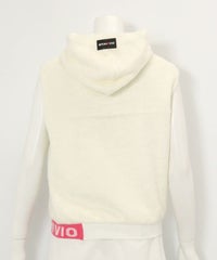 フード付きシャギーベスト(ホワイト)後ろ