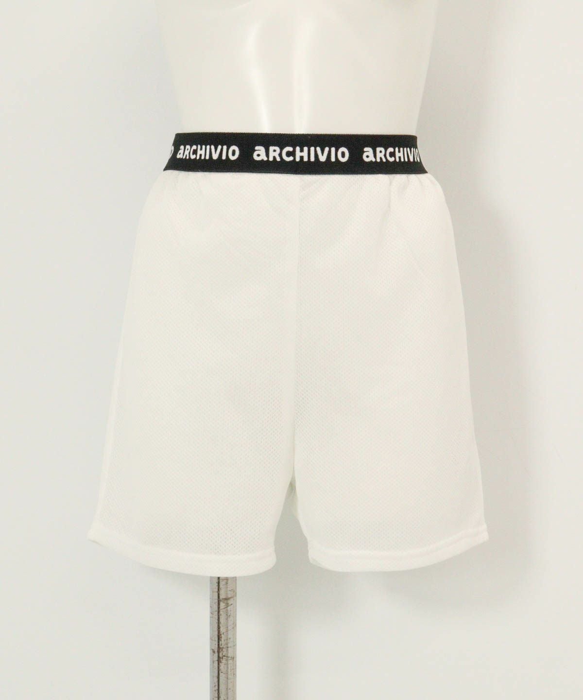 保温素材ペチパンツ(ホワイト)前