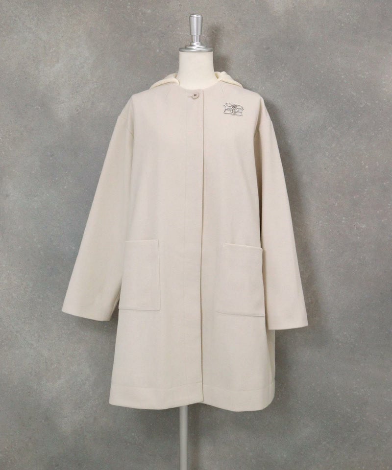 ウールライク２WAY保温コート（ベージュ）