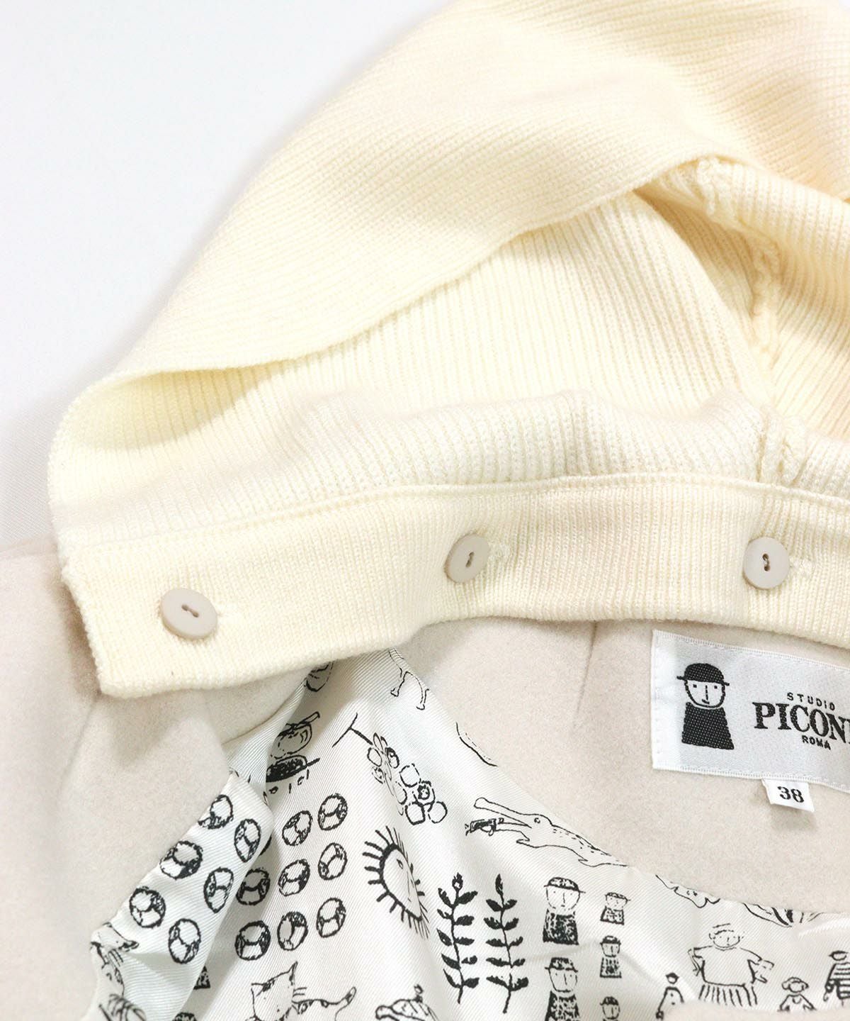 フードボタン部分