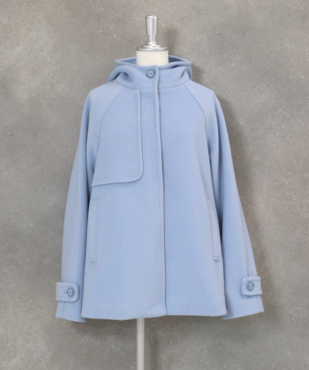 ショートフードコート（ライトブルー）