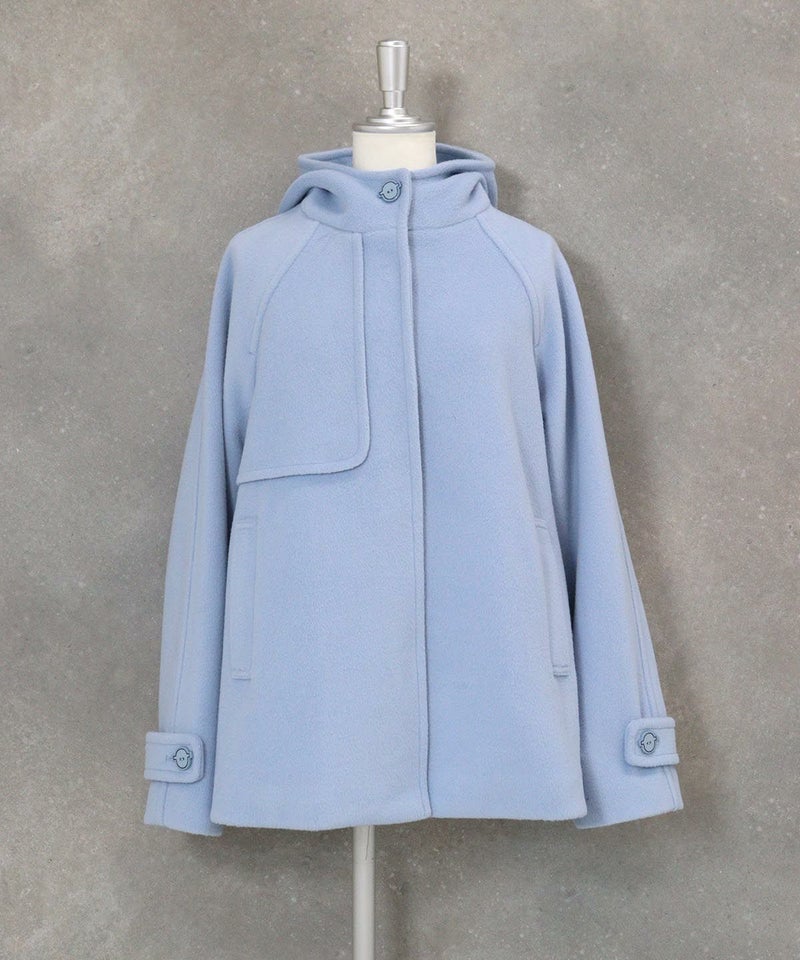 ショートフードコート（ライトブルー）