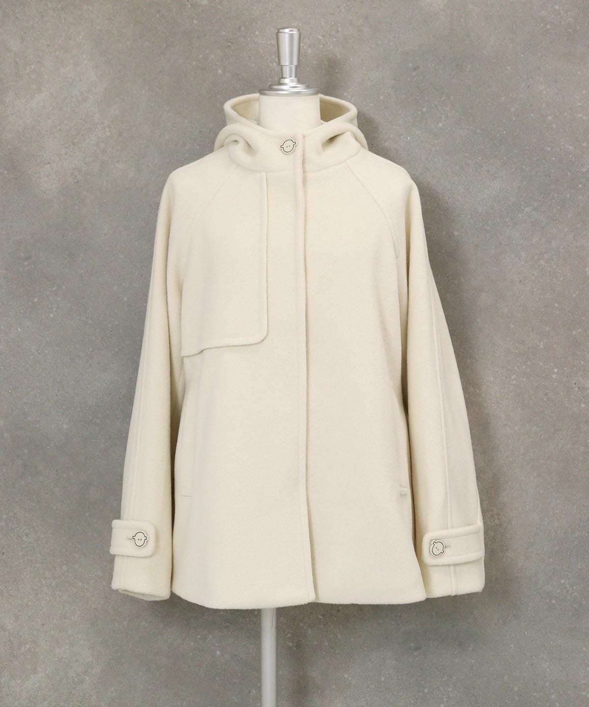 ショートフードコート（ホワイト）