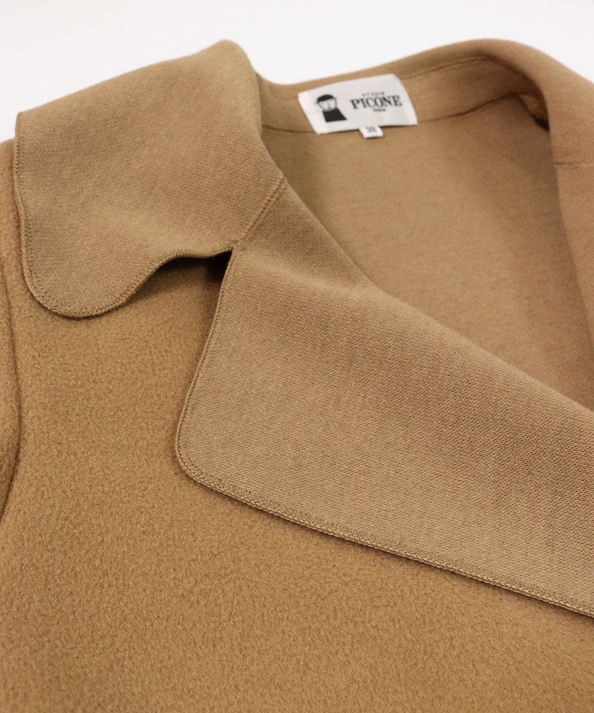 襟元部分（キャメル）