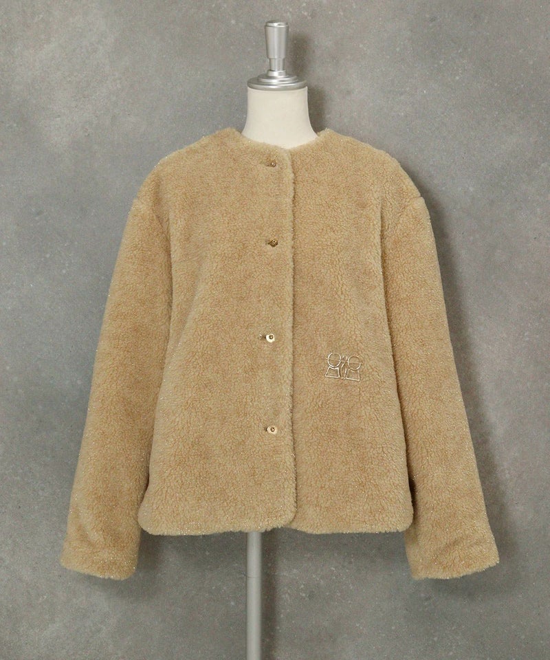 ラメボア保温ブルゾン