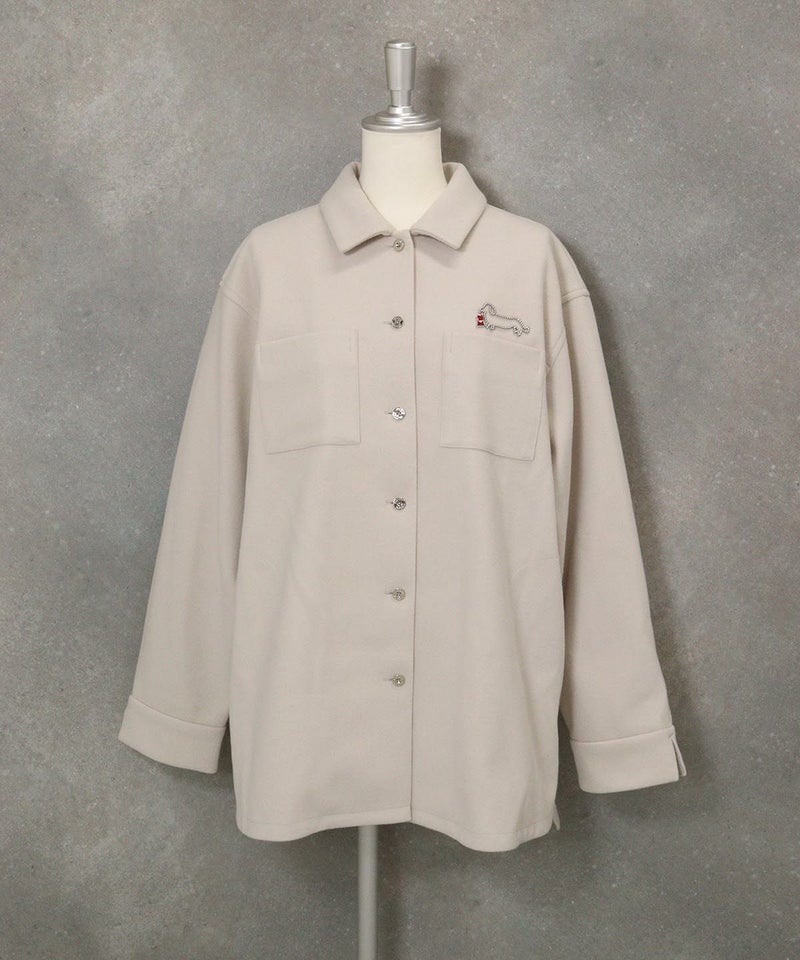 ウールライク保温ジャケット（ベージュ）