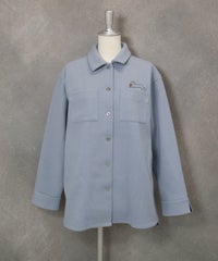 ウールライク保温ジャケット（ライトブルー）