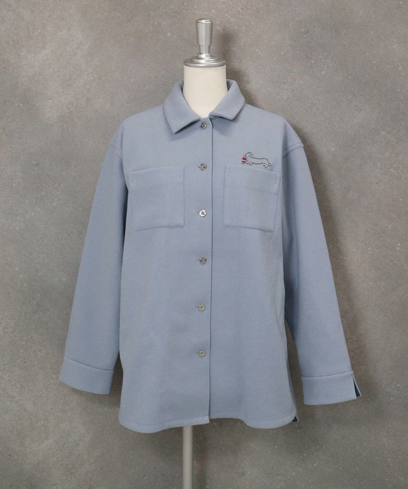 ウールライク保温ジャケット（ライトブルー）