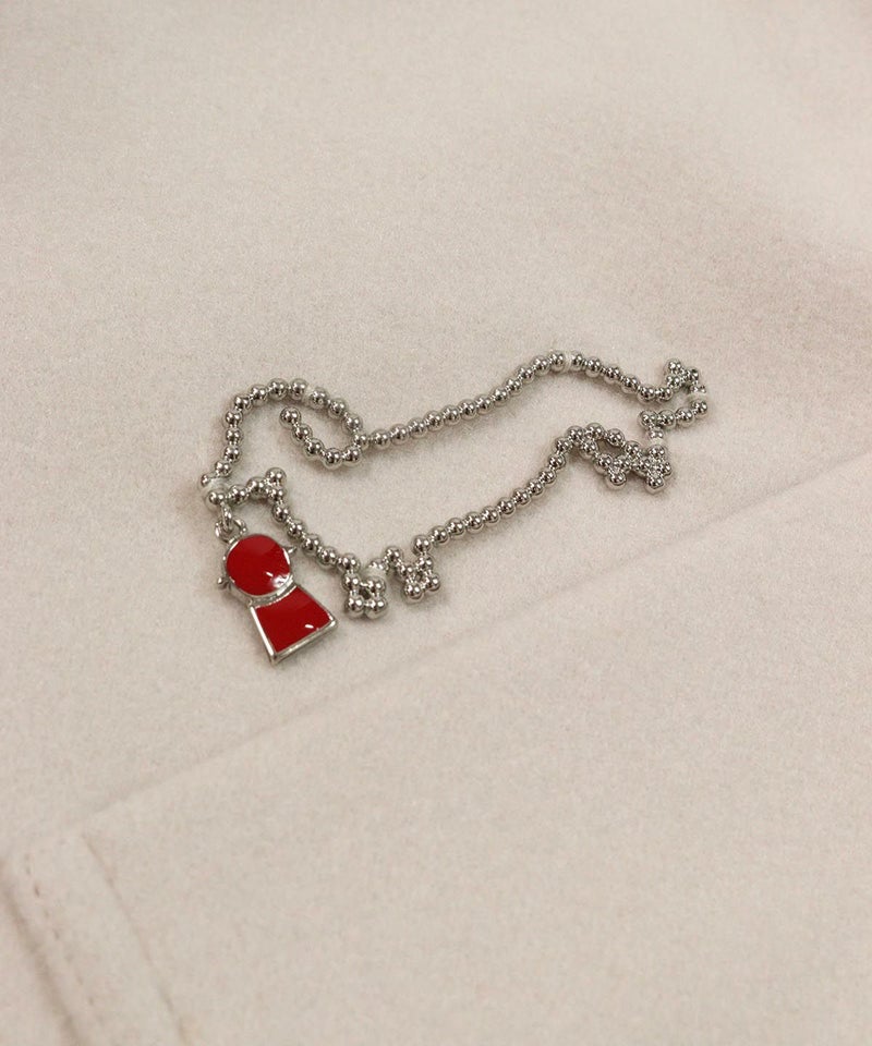 ドッグモチーフ部分（ベージュ）