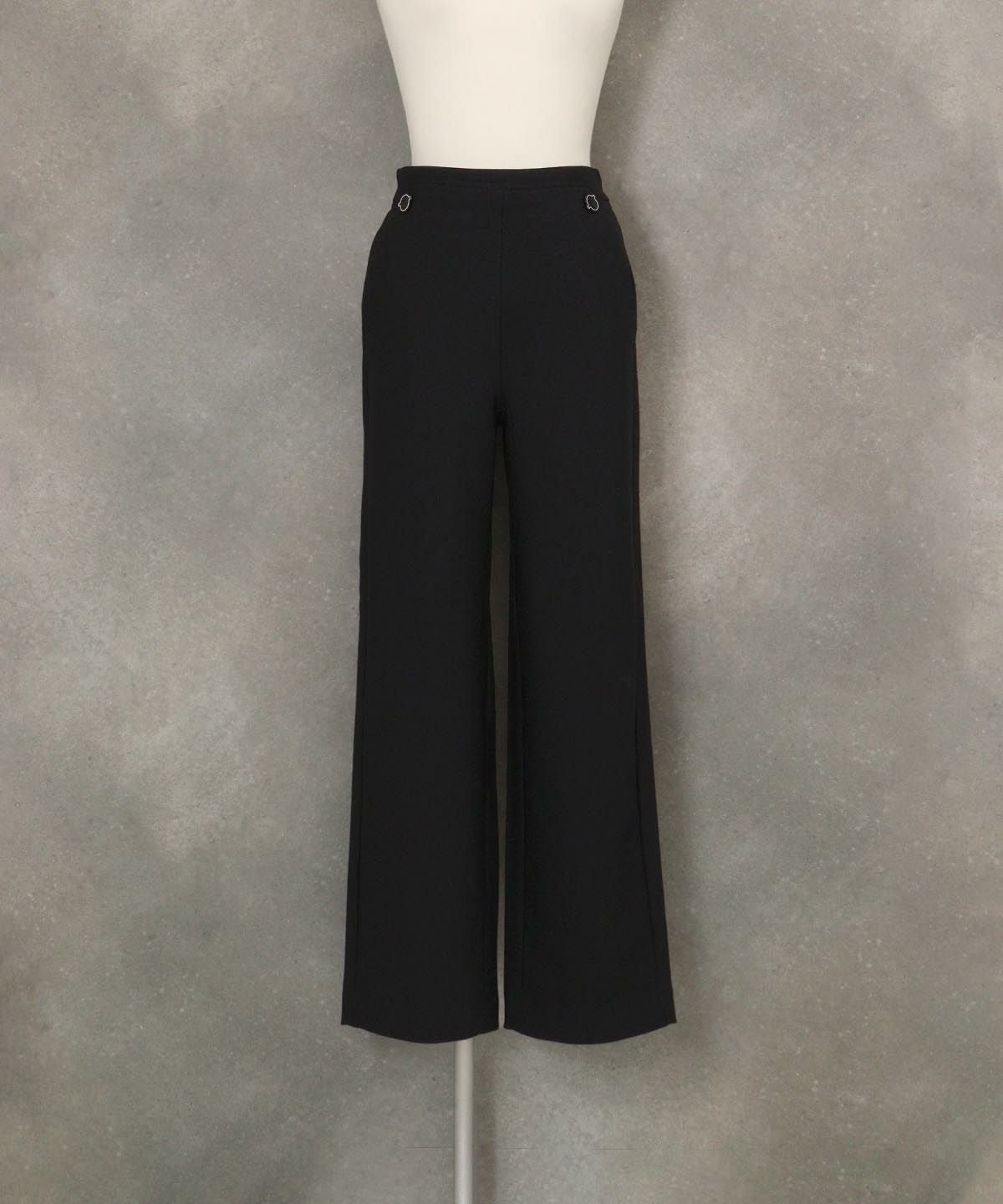 ピコボタン裏起毛発熱パンツ（ブラック）