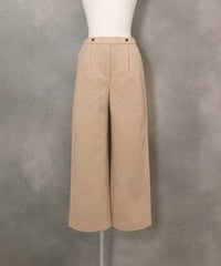 ウールライク保温ワイドパンツ（ライトオレンジ）