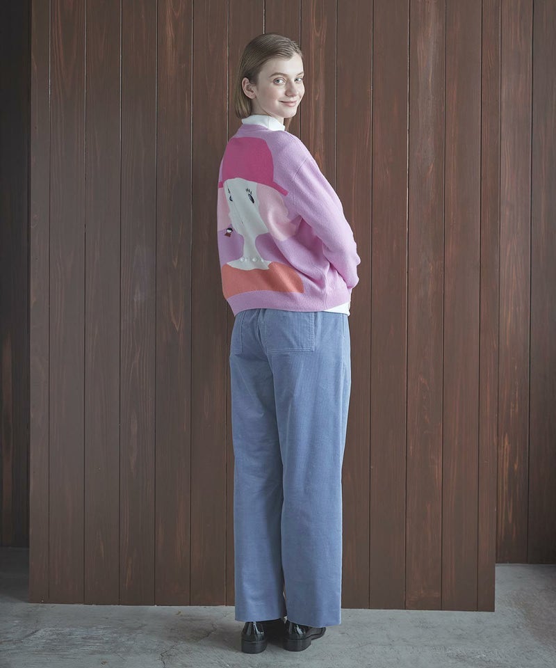 モデル着用カタログ画像（ライトパープル）