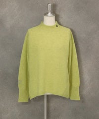 ヤク100％ハイネックニット（イエロー）