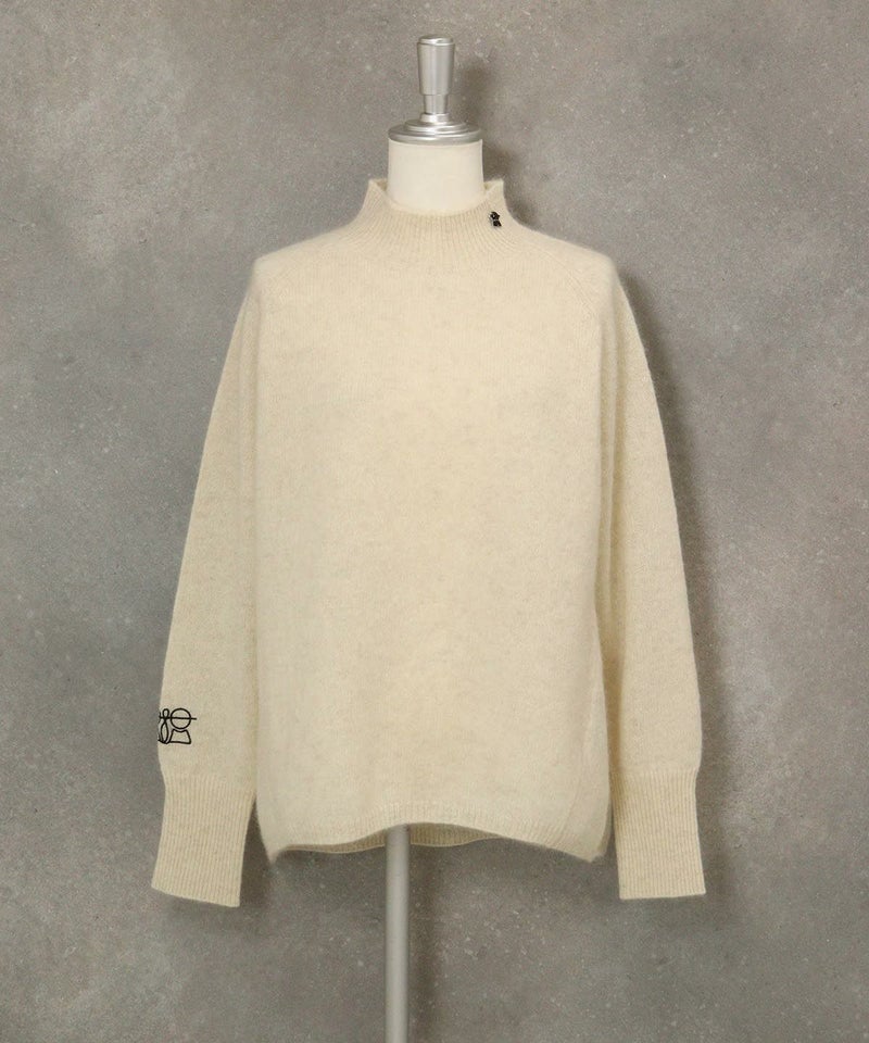 ヤク100％ハイネックニット（ホワイト）