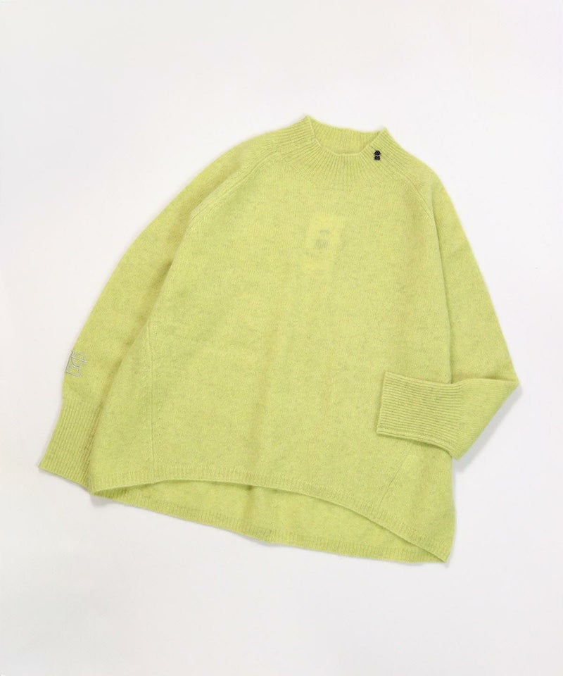 ヤク100％ハイネックニット（イエロー）