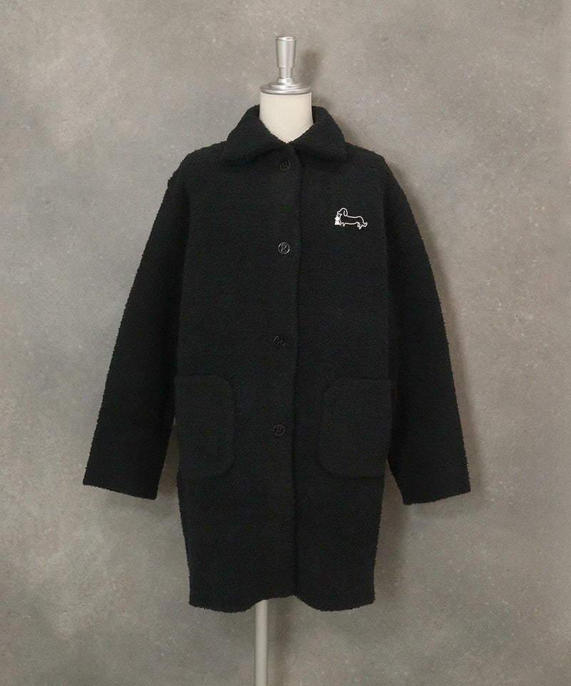 マイクロモールニットジャケット（ブラック）