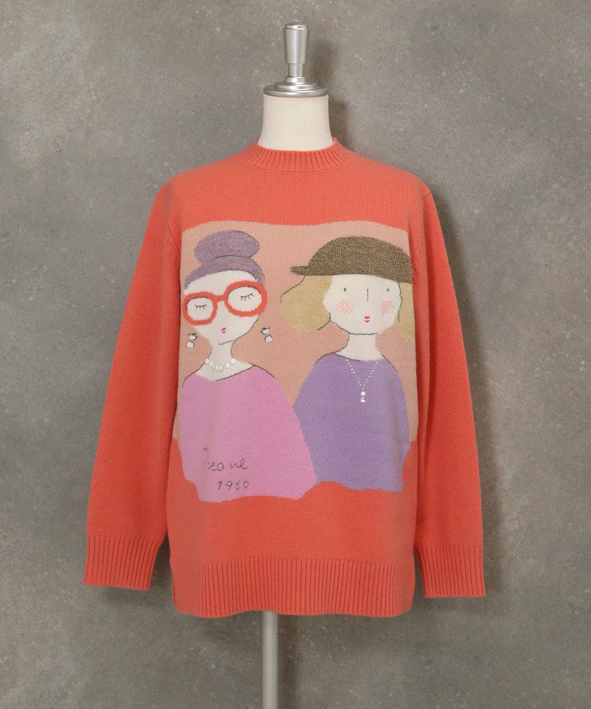 ウール100％BIGイラストニット|スタジオピッコーネ - ゴルフウェアや