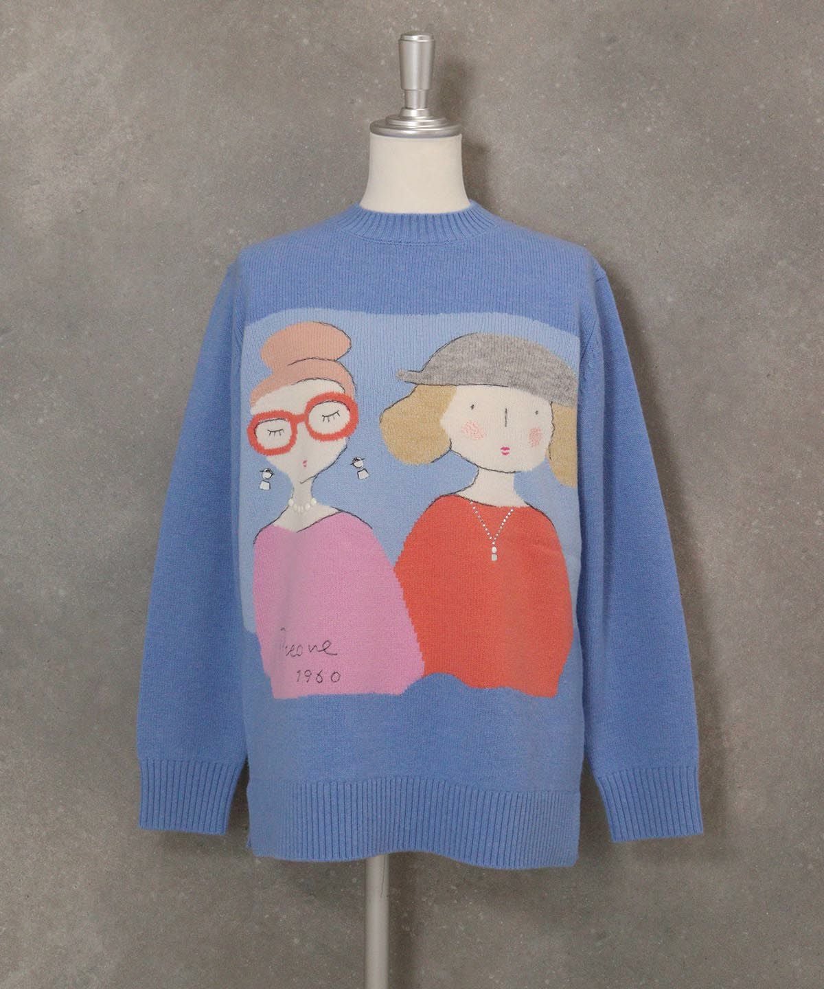 ウール100％BIGイラストニット|スタジオピッコーネ - ゴルフウェアや