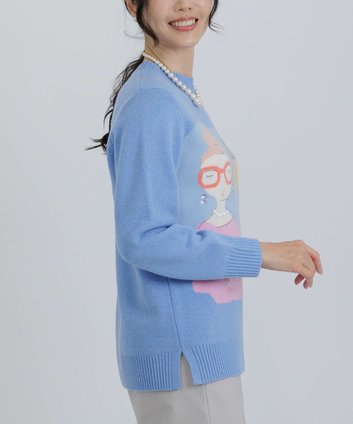 モデル着用画像（ブルー）