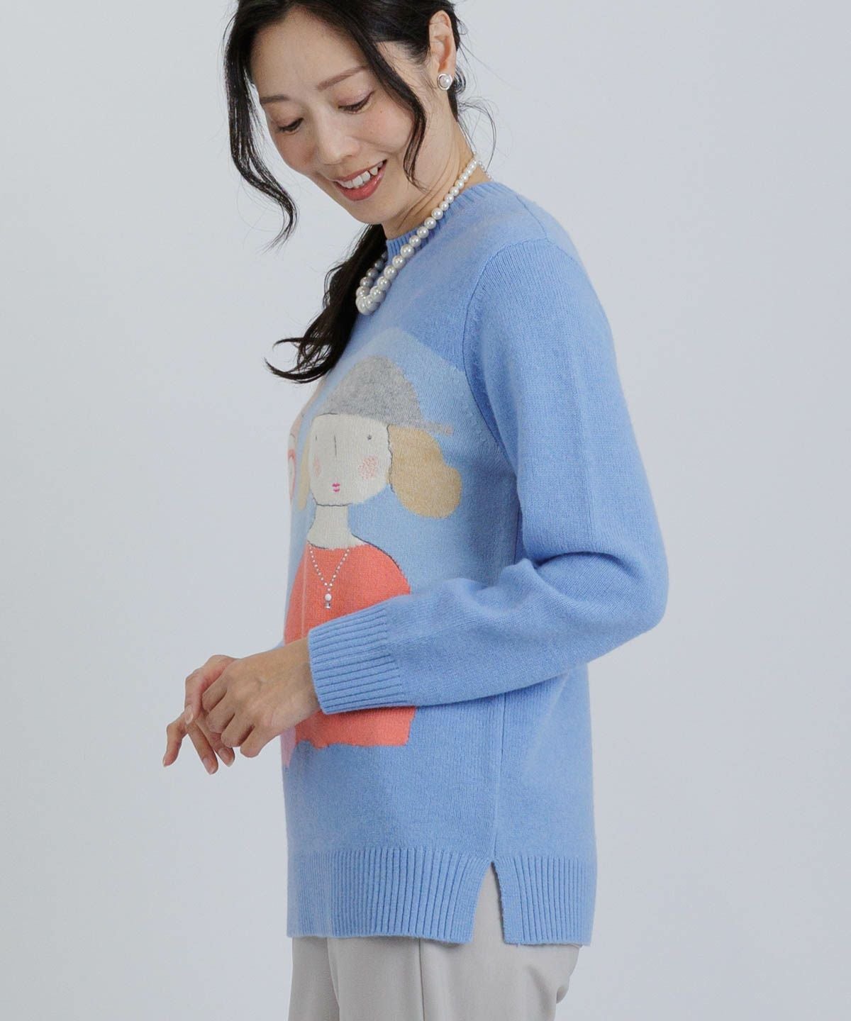 モデル着用画像（ブルー）