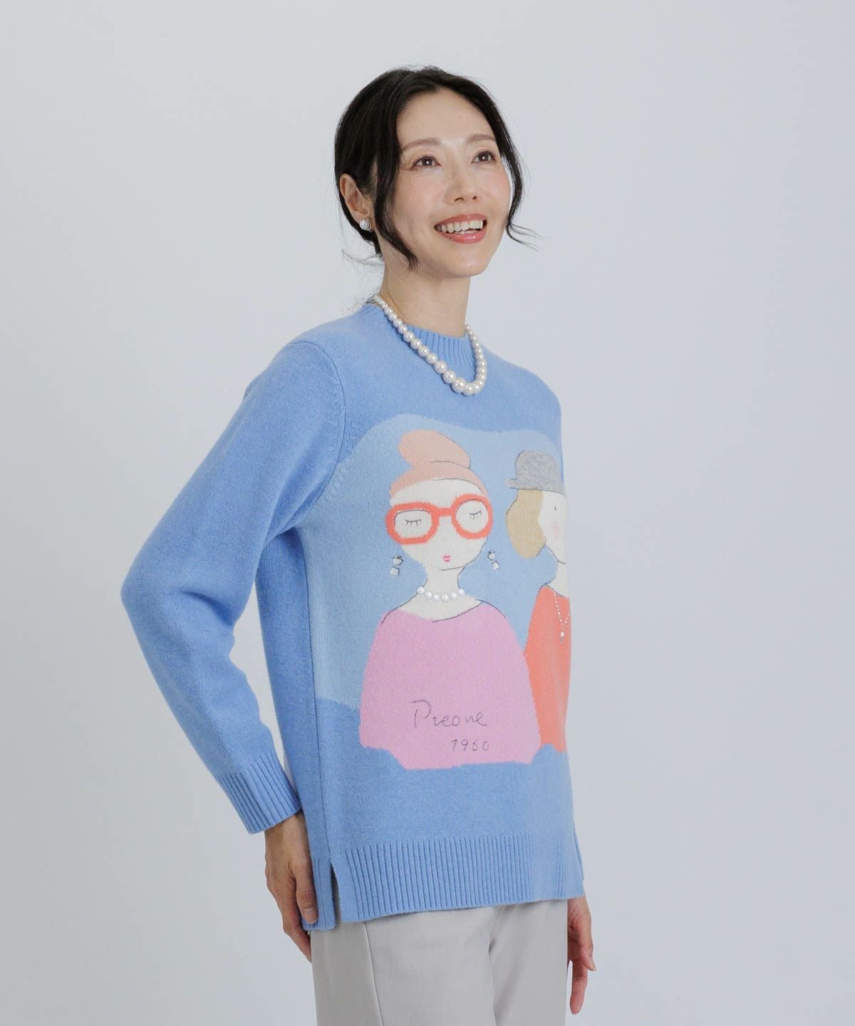 ウール100％BIGイラストニット|スタジオピッコーネ - ゴルフウェアや