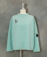 刺繍ワッペンニット（ライトグリーン）