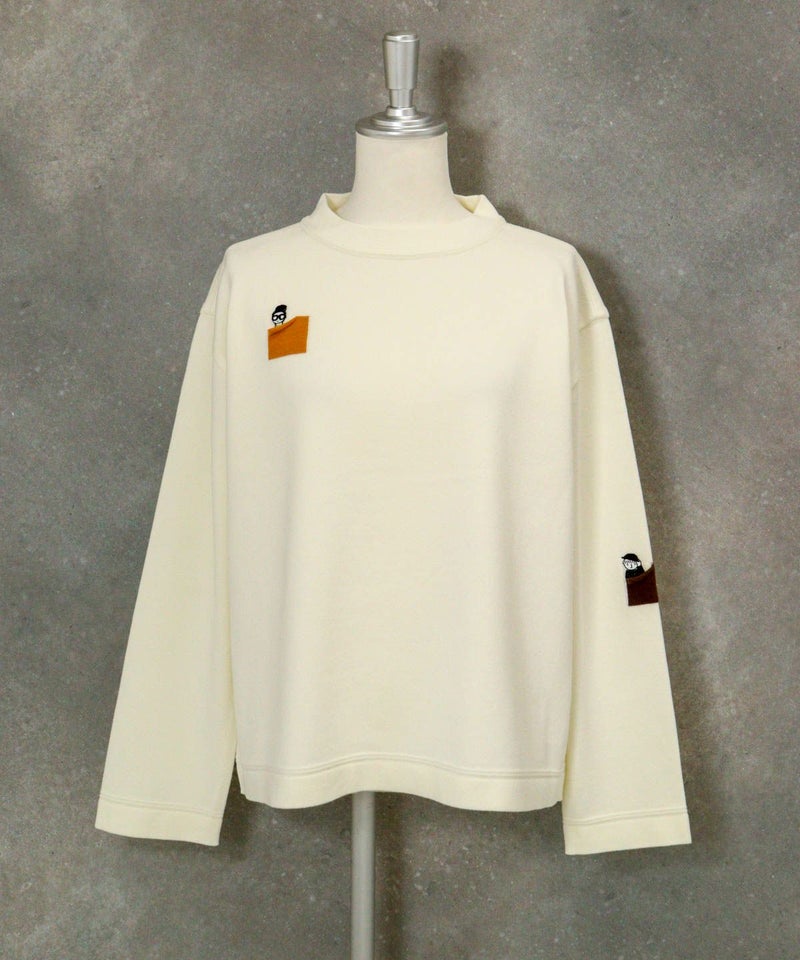 刺繍ワッペンニット（ホワイト）