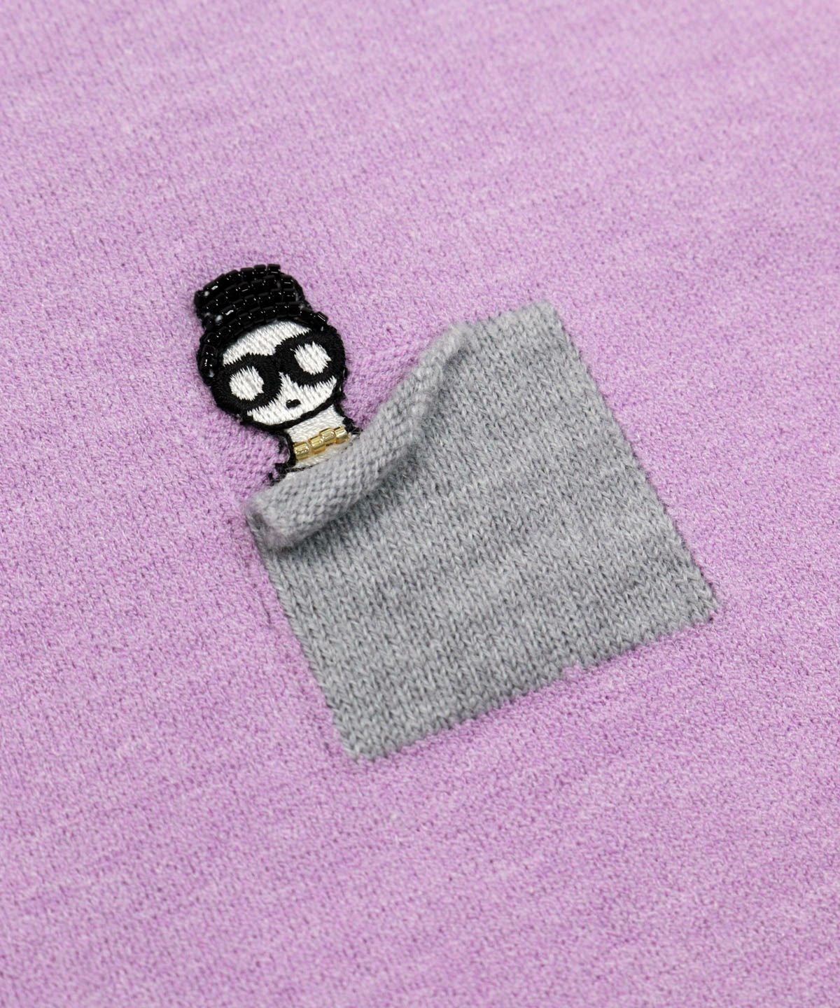 刺繍ワッペンニット|スタジオピッコーネ - ゴルフウェアや婦人服通販