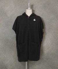 カシミヤ100％ポンチョ風ベスト（ブラック）