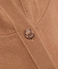 ボタン部分（キャメル）