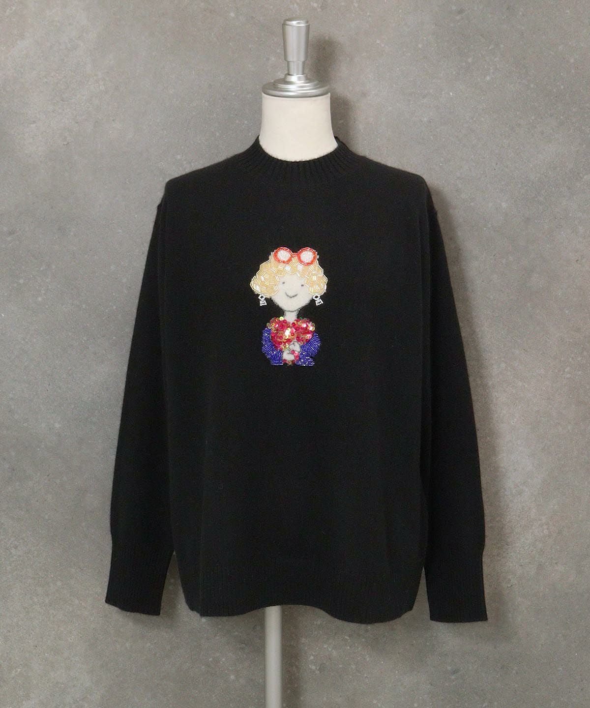 カシミヤ100％ビーズ刺繍ニット|スタジオピッコーネ - ゴルフウェアや