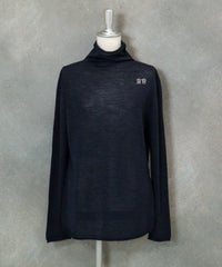 ウール100％ホールガーメントニット（ネイビー）