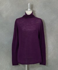 ウール100％ホールガーメントニット（パープル）