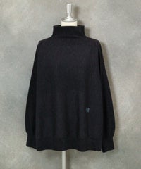 ウール100％ポイントストーンニット（グレー）