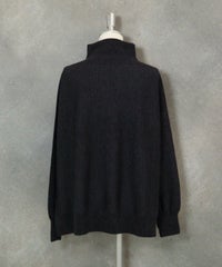 ウール100％ポイントストーンニット後（グレー）