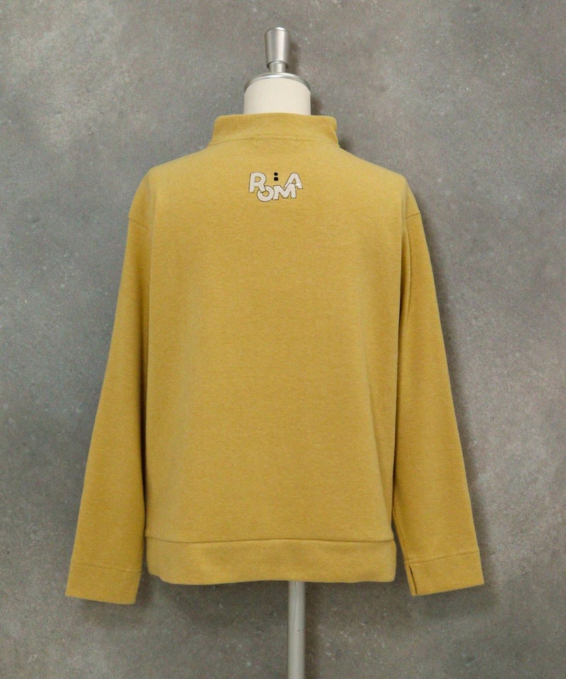 スパンコール刺繍起毛プルオーバー（イエロー）後ろ