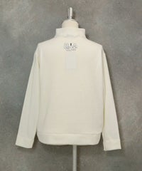 スパンコール刺繍起毛プルオーバー（ホワイト）後ろ