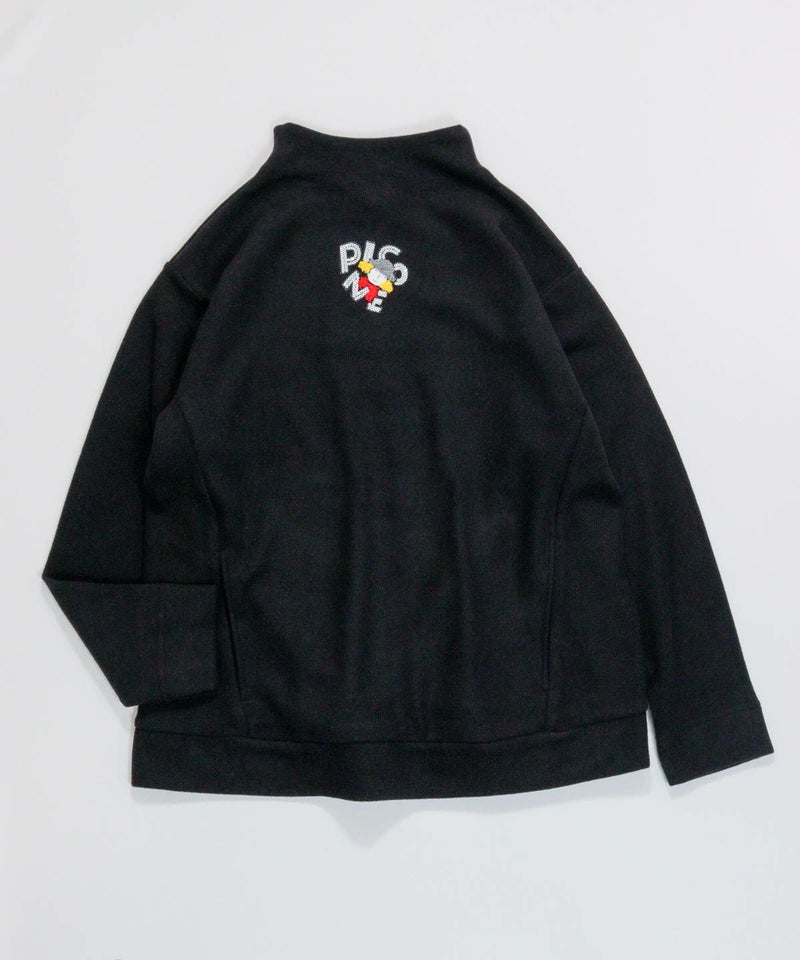 スパンコール刺繍起毛プルオーバー（ブラック）