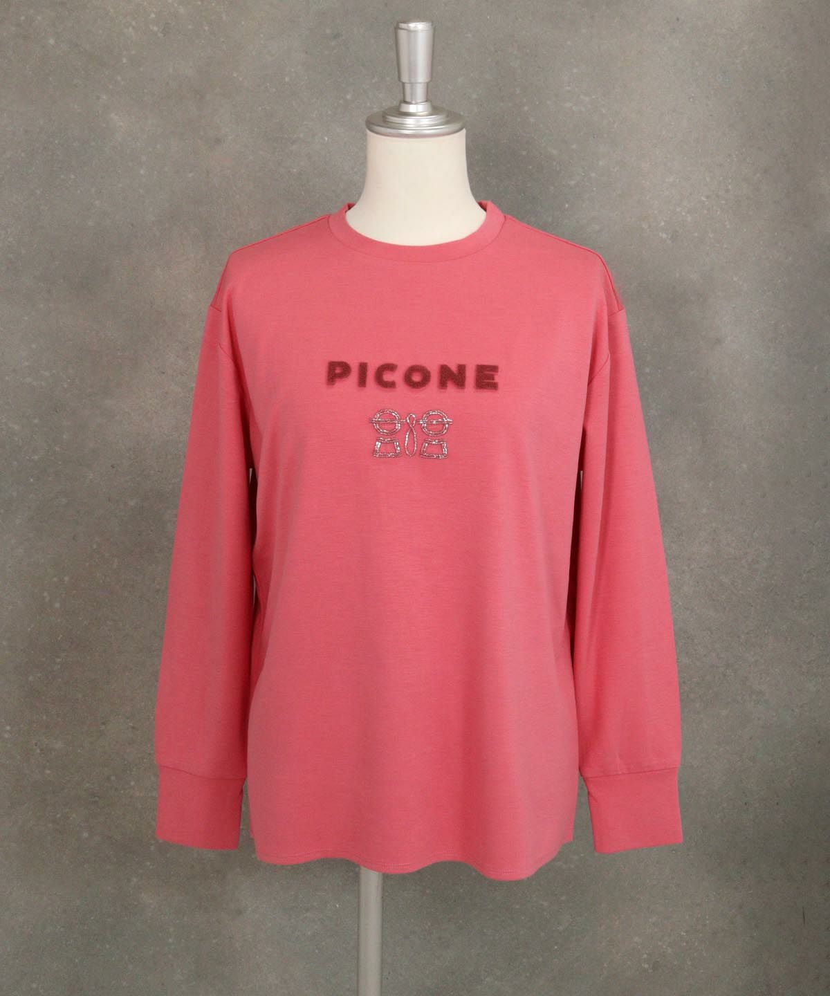 UV冷感ポンチプルオーバー(ピンク）