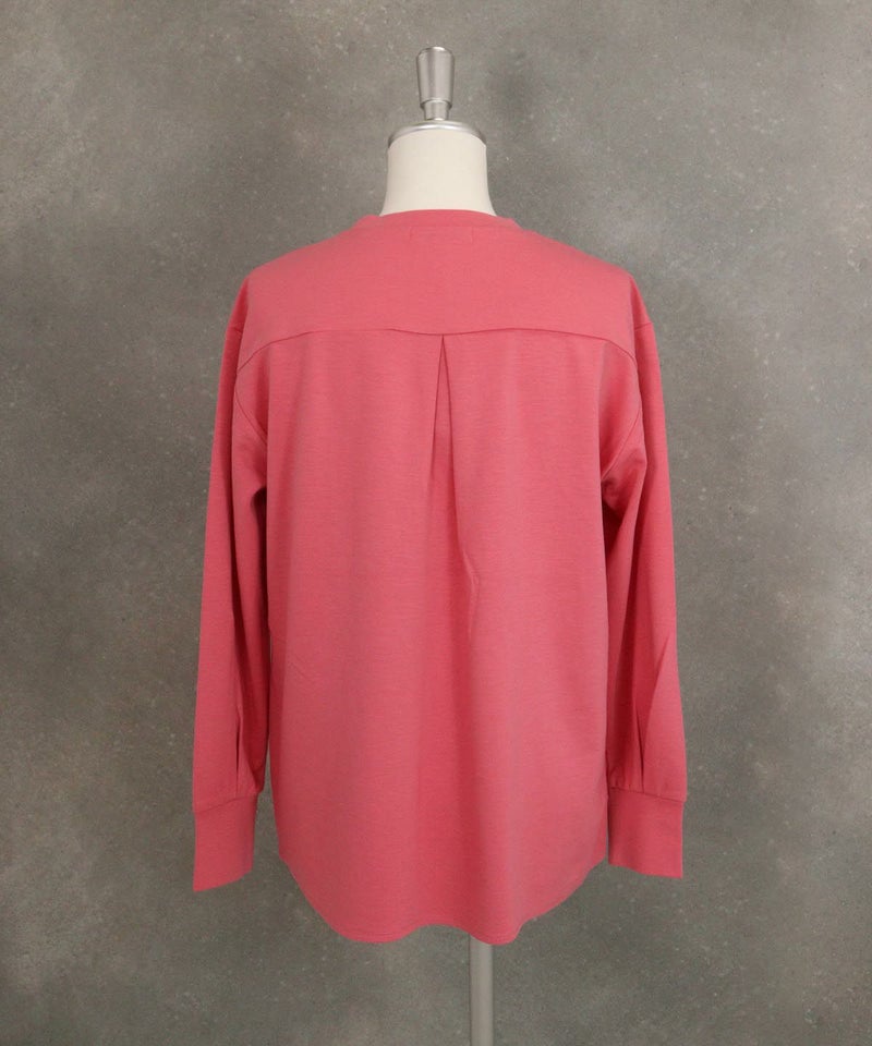 UV冷感ポンチプルオーバー後ろ(ピンク）