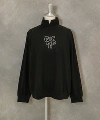 ドットロゴ起毛プルオーバー(ブラック)前