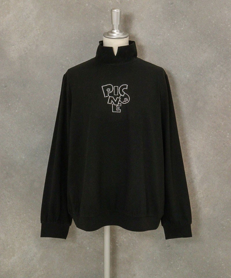 ドットロゴ起毛プルオーバー(ブラック)前