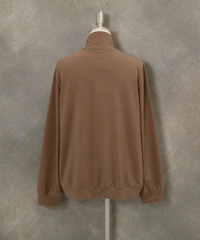 ドットロゴ起毛プルオーバー(ブラウン)後ろ